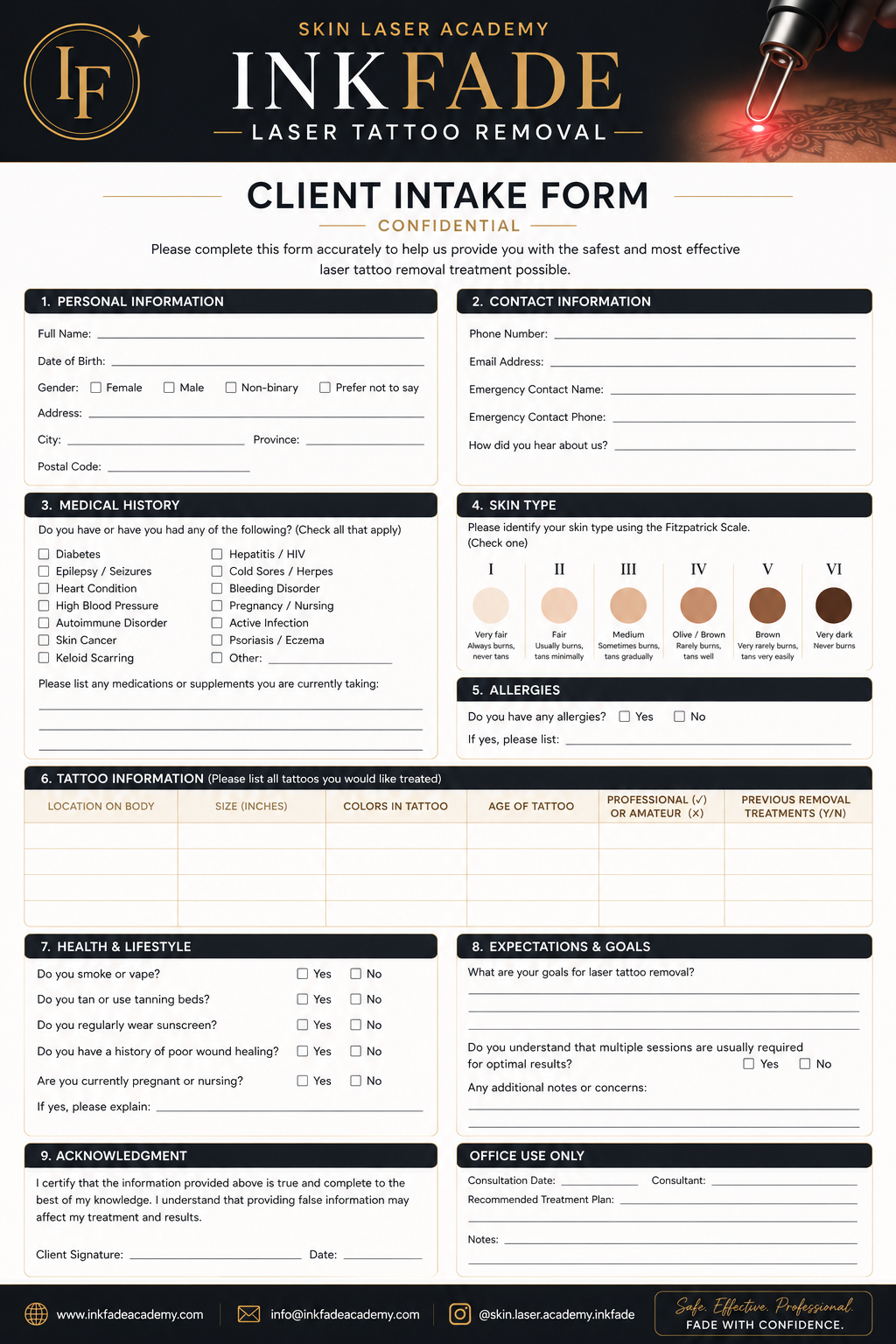 Client Intake Form preview