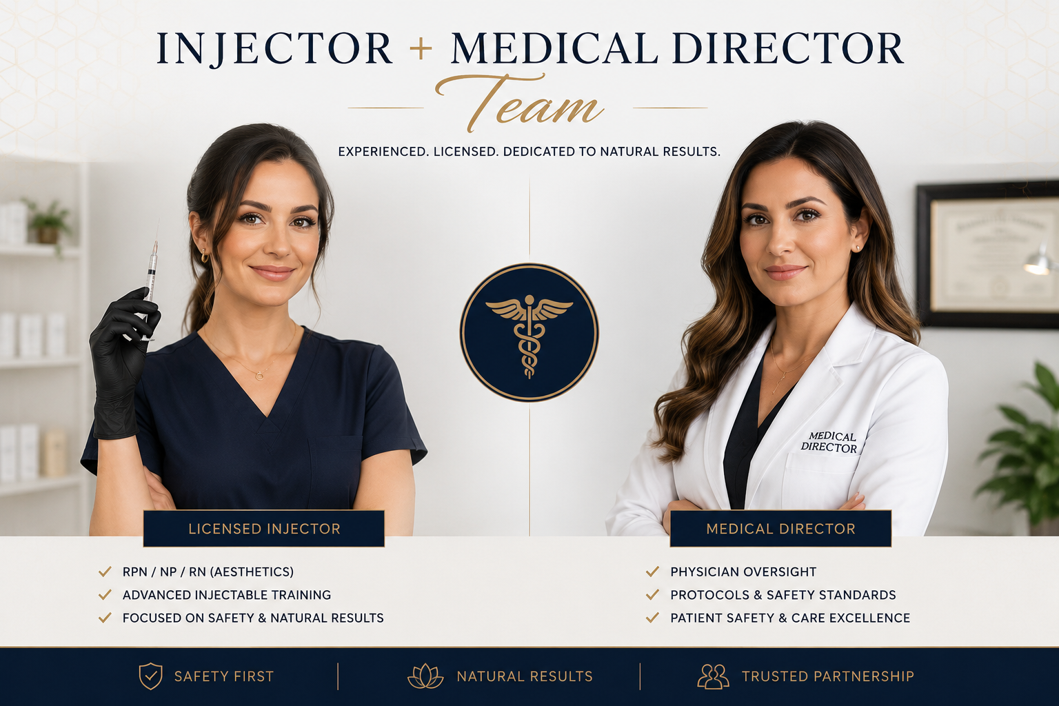 Injector and Medical Director team