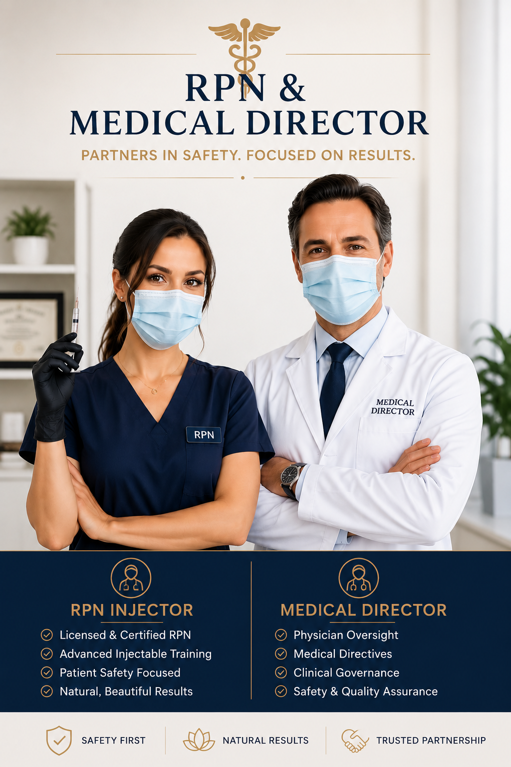 Medical Team - Licensed RPN Injector and Medical Director Oversight